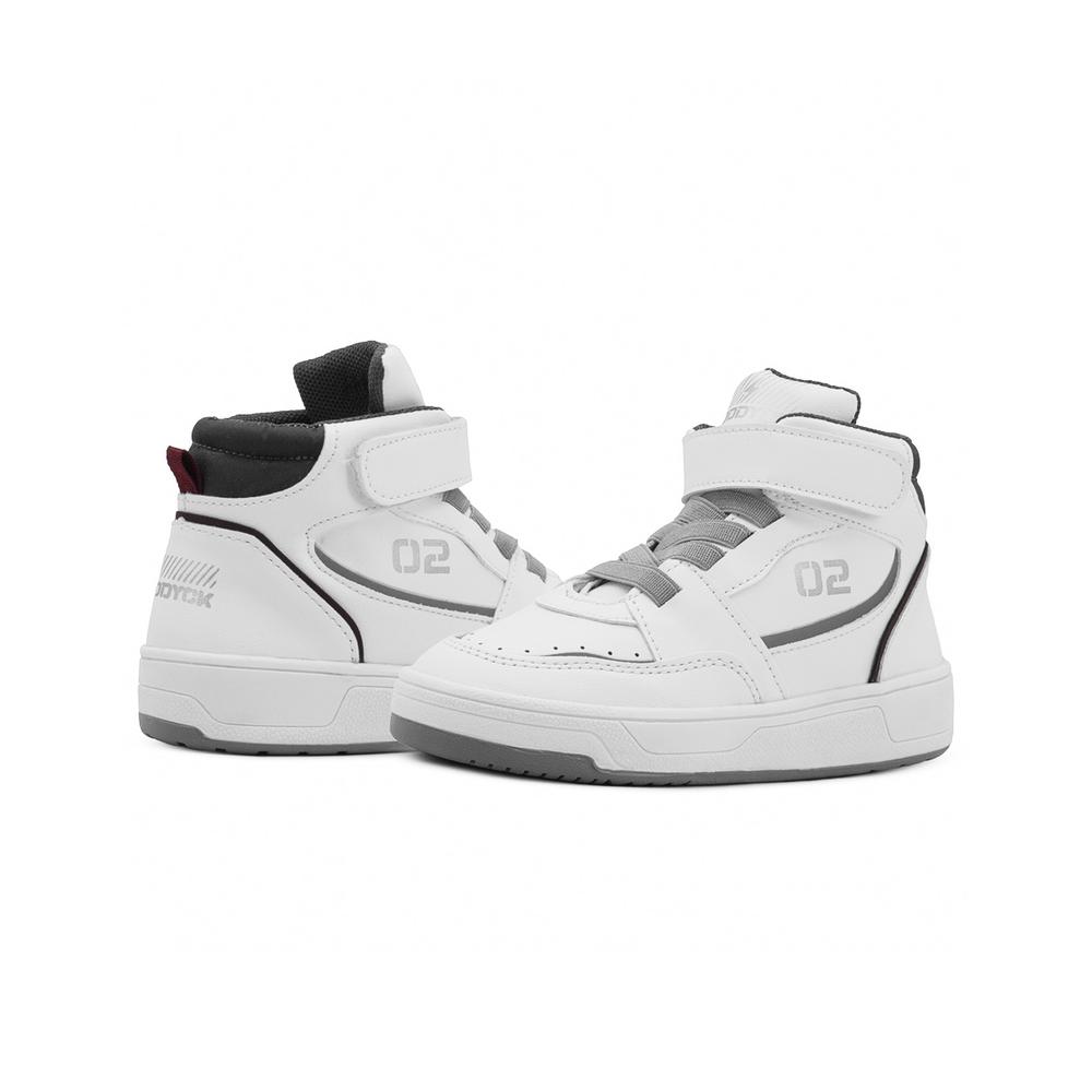 Foto 3 pulgar | Tenis Bota Niño Roddyck Casual Blanco Ajuste Velcro 18-21 Blanco