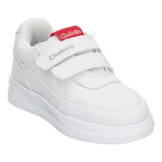 Foto 4 | Tenis Escolar Chabelo Blanco Doble Velcro Para Niño T15-18 Blanco