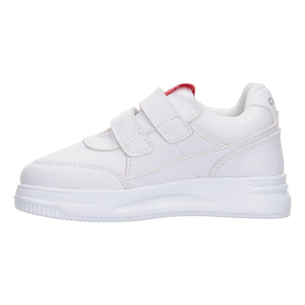 Foto 6 pulgar | Tenis Escolar Chabelo Blanco Doble Velcro Para Niño T15-18 Blanco