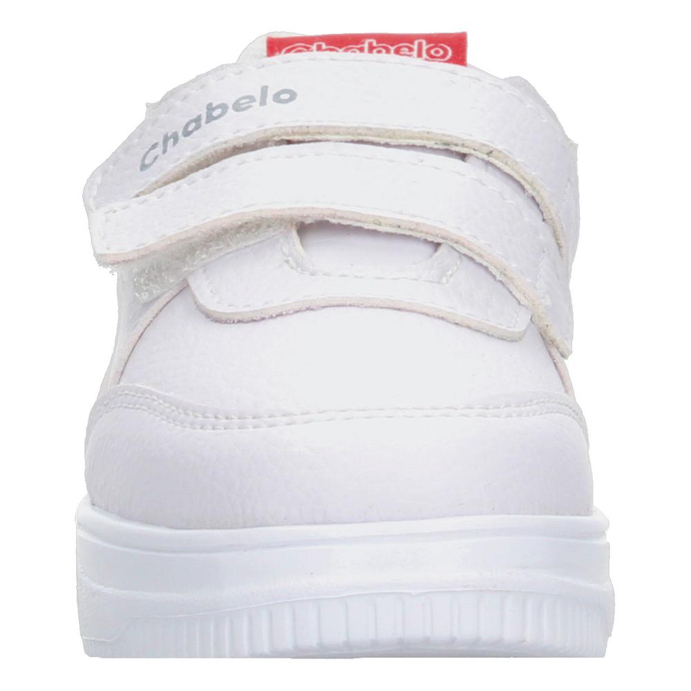 Foto 6 | Tenis Escolar Chabelo Blanco Doble Velcro Para Niño T15-18 Blanco
