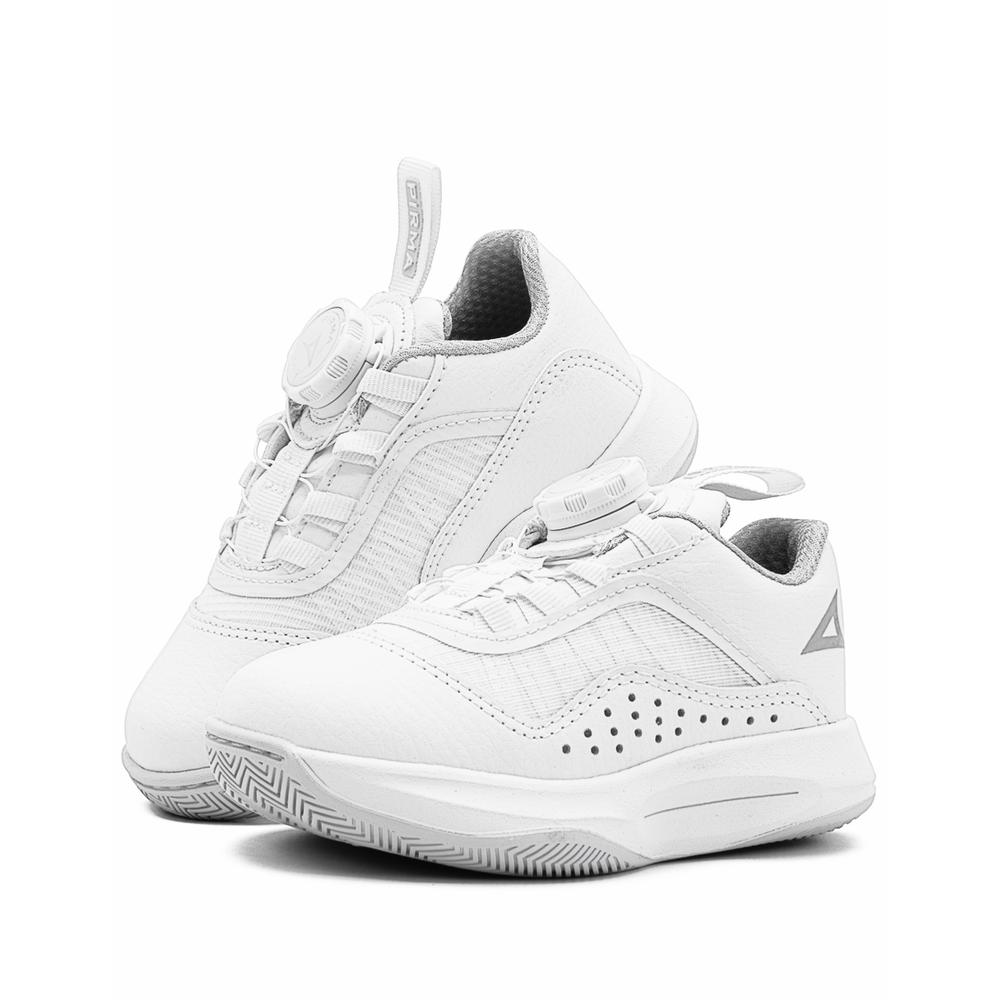 Foto 3 pulgar | Tenis Basquetbol Pirma Para Niño Antiderrapante Transpirable Ajuste Yoyo Blanco