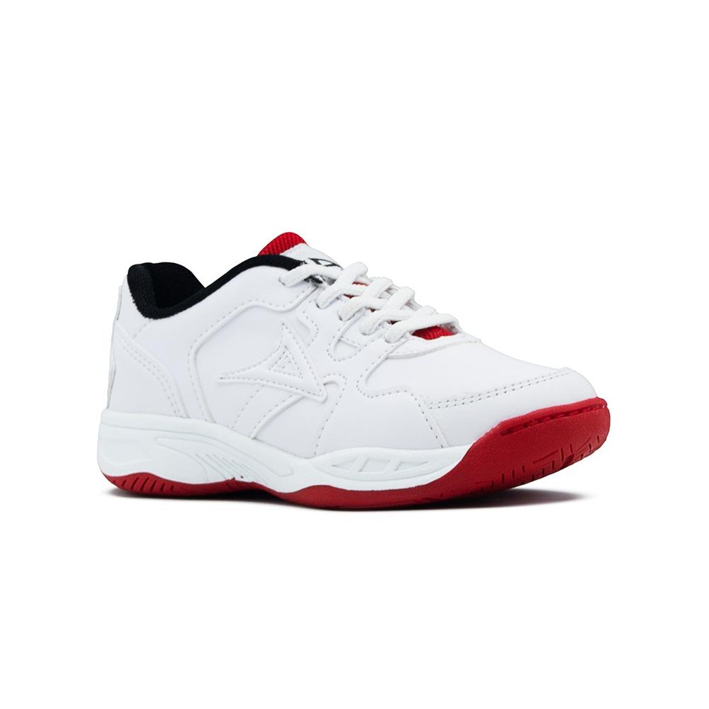 Foto 4 | Tenis Para Niño Pirma Running Deportivos Blanco/rojo Rojo