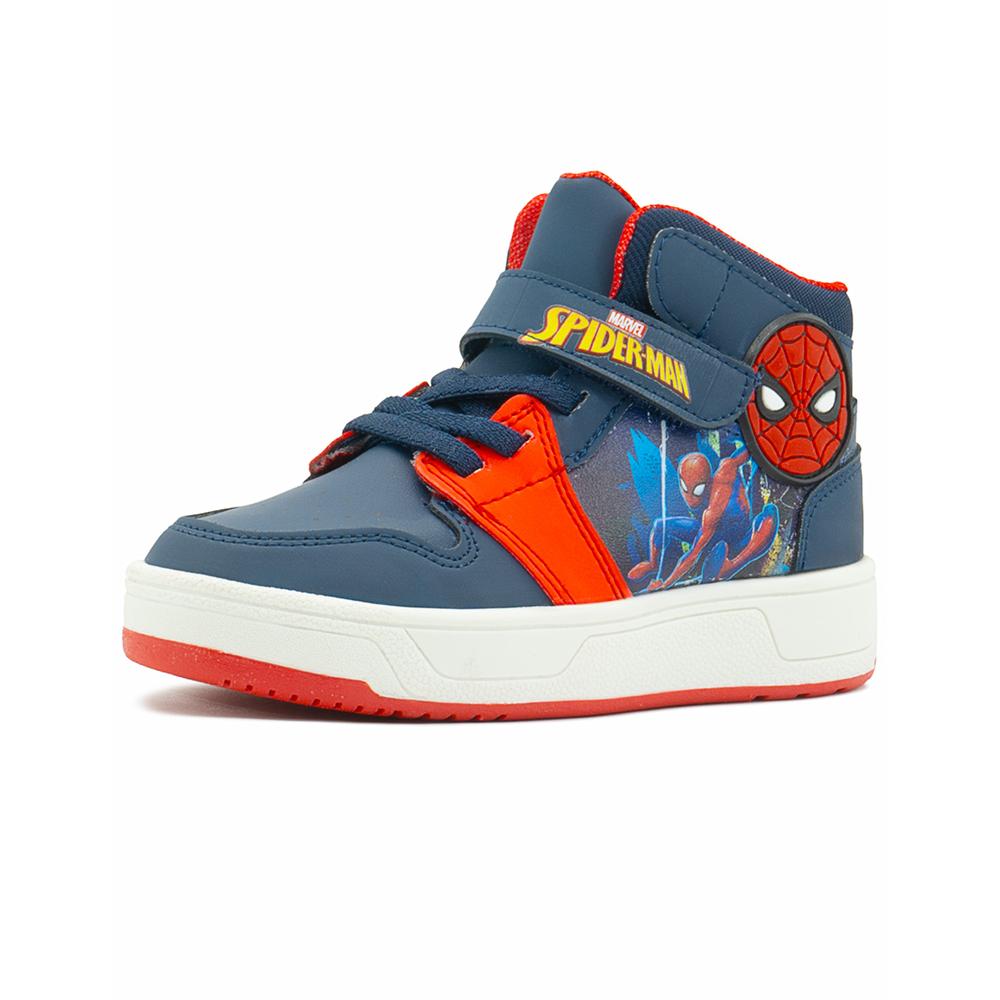 Foto 5 pulgar | Tenis Bota Para Niño Spider-man Marvel Color Marino Azul Marino