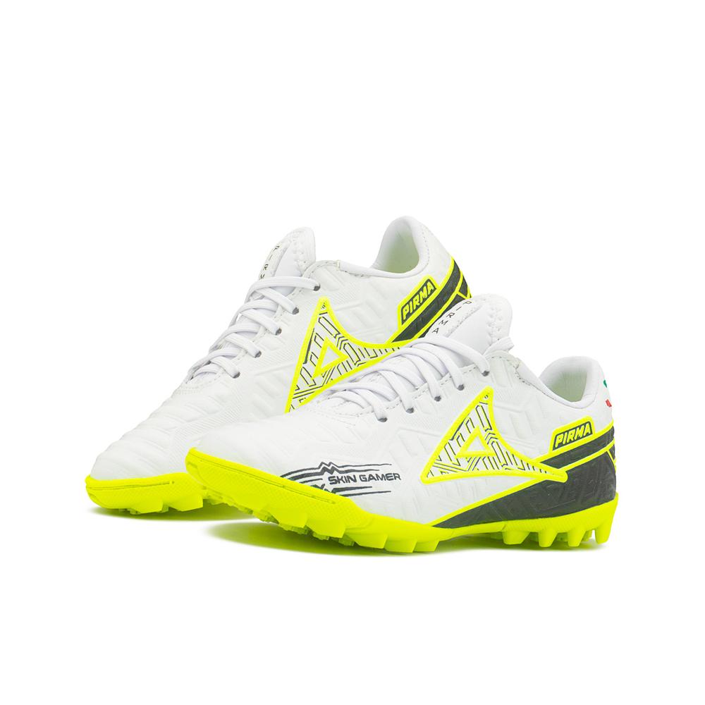 Tenis Niño Pirma  Turf Fútbol Rápido Multi Taco 15-21.5 Blanco