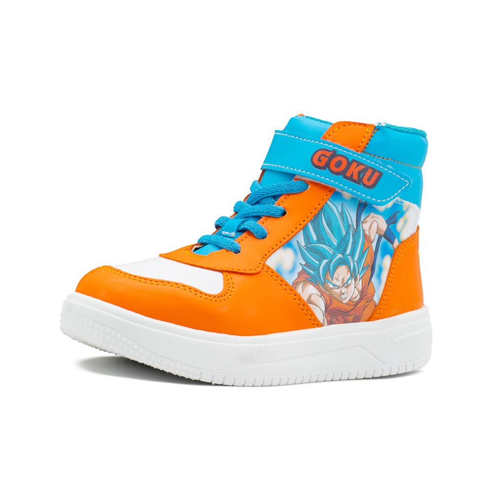 Foto 4 pulgar | Tenis Bota Dragón Ball Super Goku Blue Para Niño 15-21 Naranja