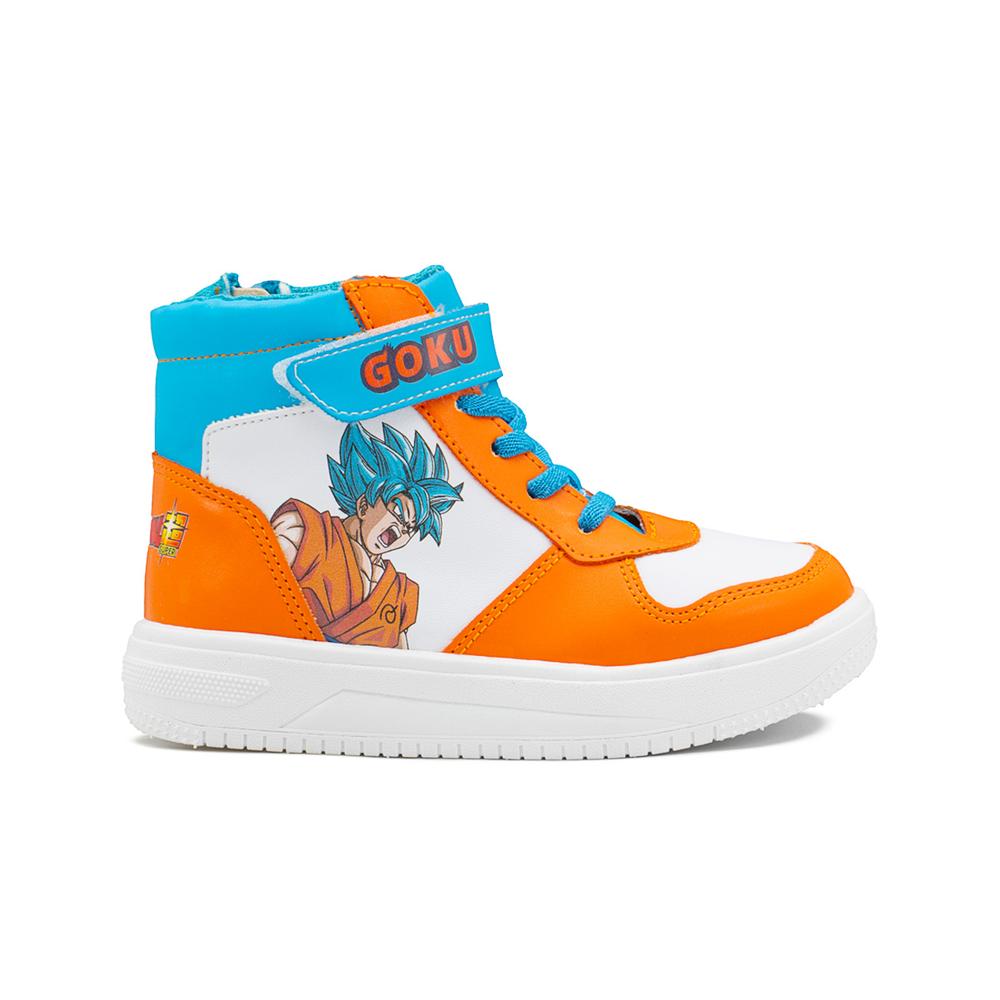 Foto 7 pulgar | Tenis Bota Dragón Ball Super Goku Blue Para Niño 15-21 Naranja