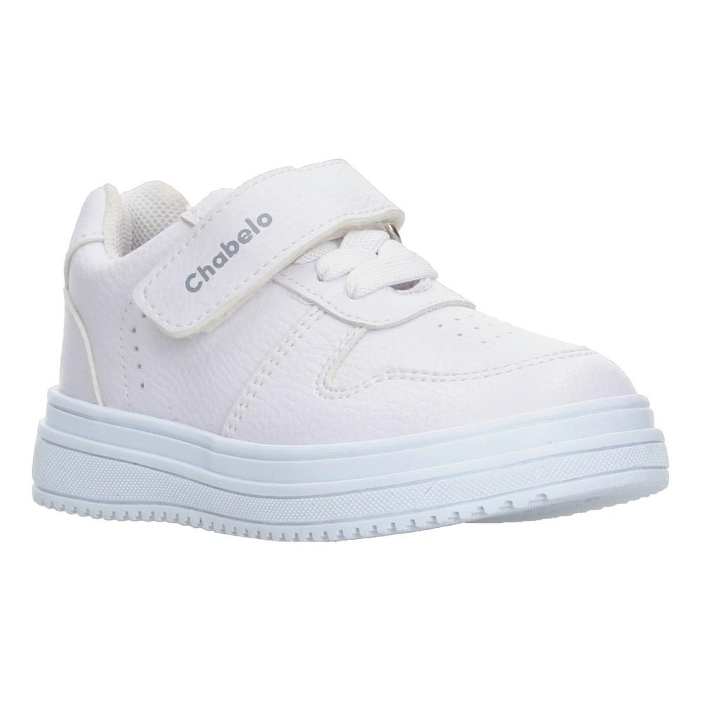 Foto 3 pulgar | Tenis Niño Escolar Colegio Marca Chabelo Color Blanco Etiqueta Roja En Lengüeta Infantil Infante Jun Blanco