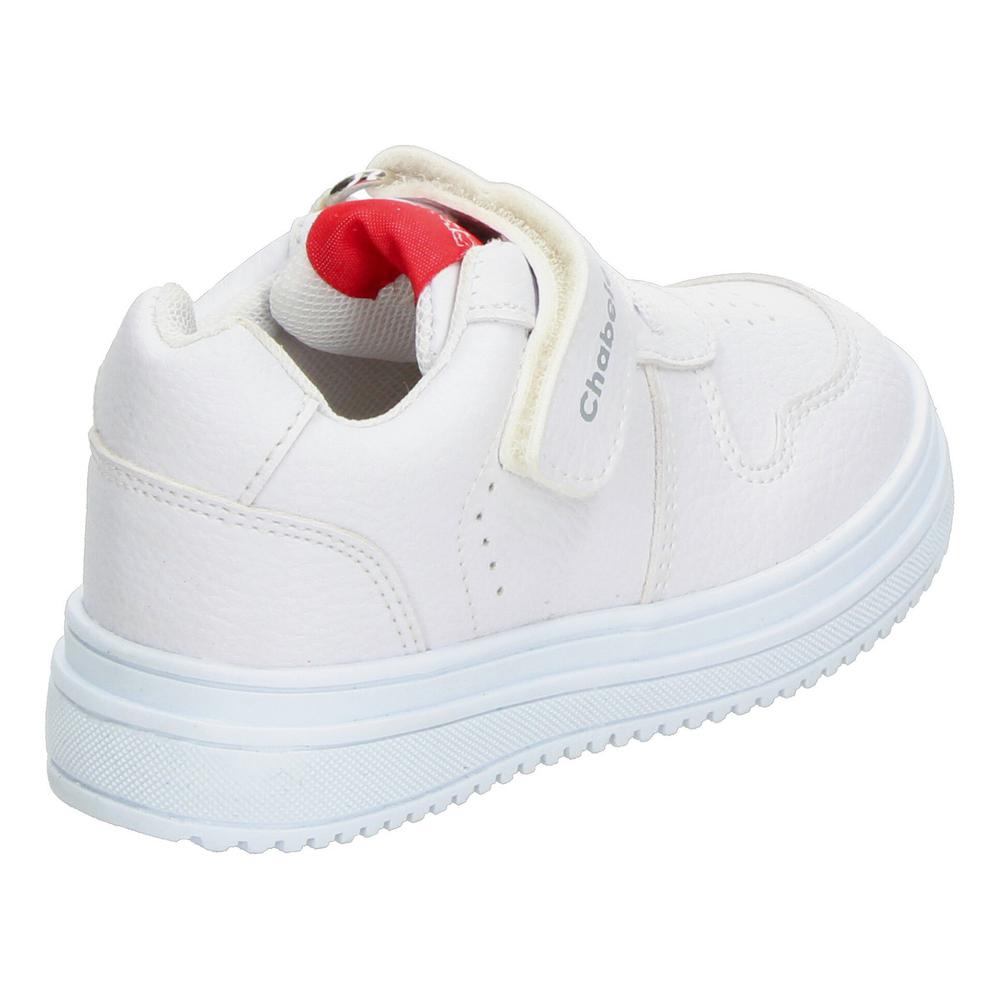 Foto 4 pulgar | Tenis Niño Escolar Colegio Marca Chabelo Color Blanco Etiqueta Roja En Lengüeta Infantil Infante Jun Blanco