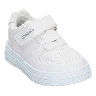 Foto 4 | Tenis Niño Escolar Colegio Marca Chabelo Color Blanco Etiqueta Roja En Lengüeta Infantil Infante Jun Blanco