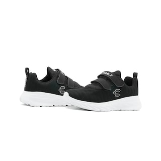 Foto 2 | Tenis Charly Para Niño Doble Velcro Deportivo Negro/blanco Negro