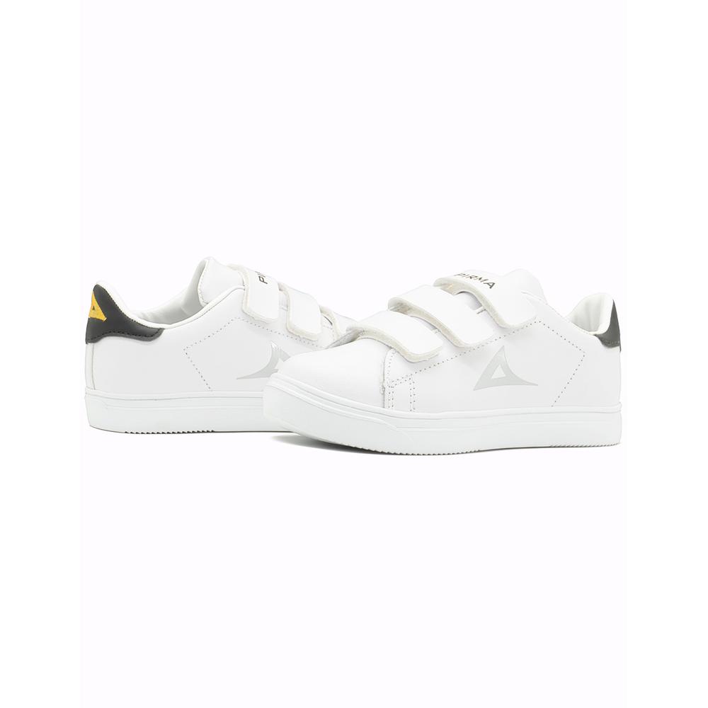 Foto 3 pulgar | Tenis Pirma Urbano Niños Doble Velcro Antiderrapante Casual Blanco