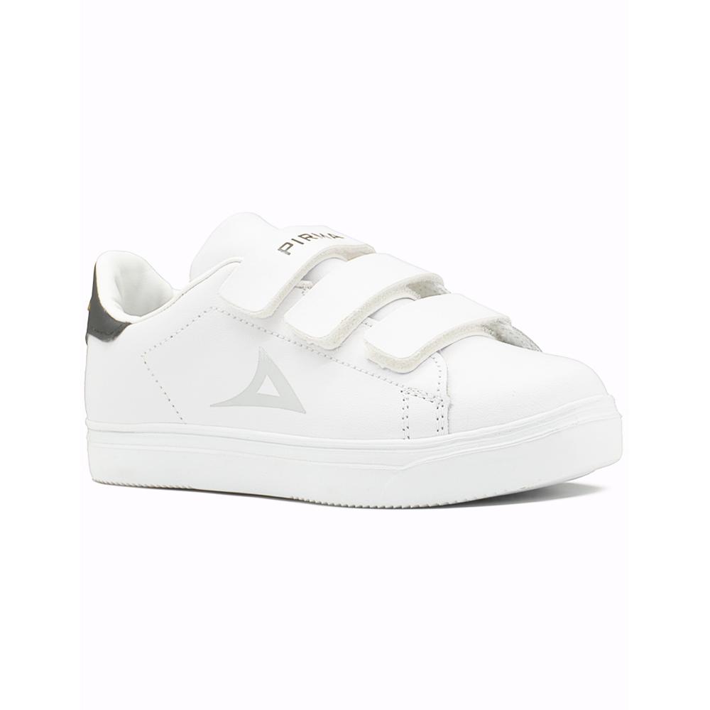 Foto 5 pulgar | Tenis Pirma Urbano Niños Doble Velcro Antiderrapante Casual Blanco