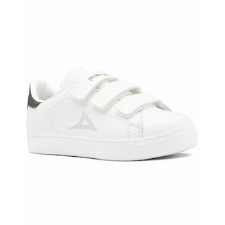 Foto 4 | Tenis Pirma Urbano Niños Doble Velcro Antiderrapante Casual Blanco