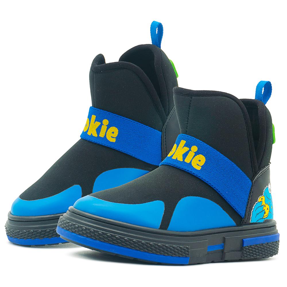 Foto 2 pulgar | Tenis Bota Para Niño Plaza Sesamo Come Galletas Elastico Azul