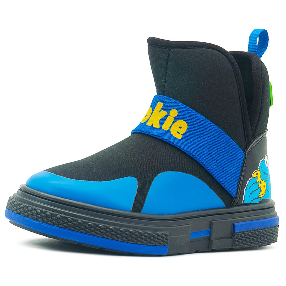Foto 4 pulgar | Tenis Bota Para Niño Plaza Sesamo Come Galletas Elastico Azul