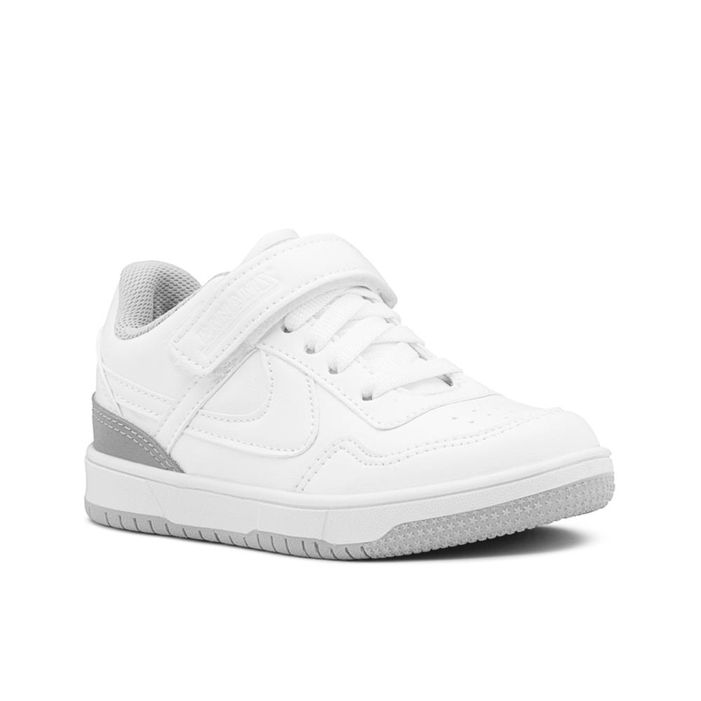 Foto 4 | Tenis Panam Escolar Para Niño Casuales Color Blanco/gris Blanco