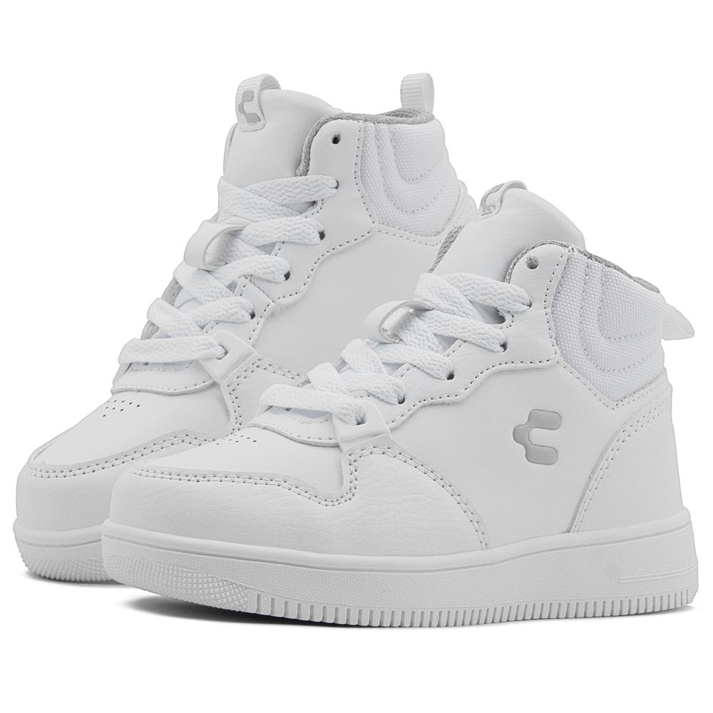 Tenis Bota Escolar Charly Niño Blanco Ligero 15-21.5 Blanco