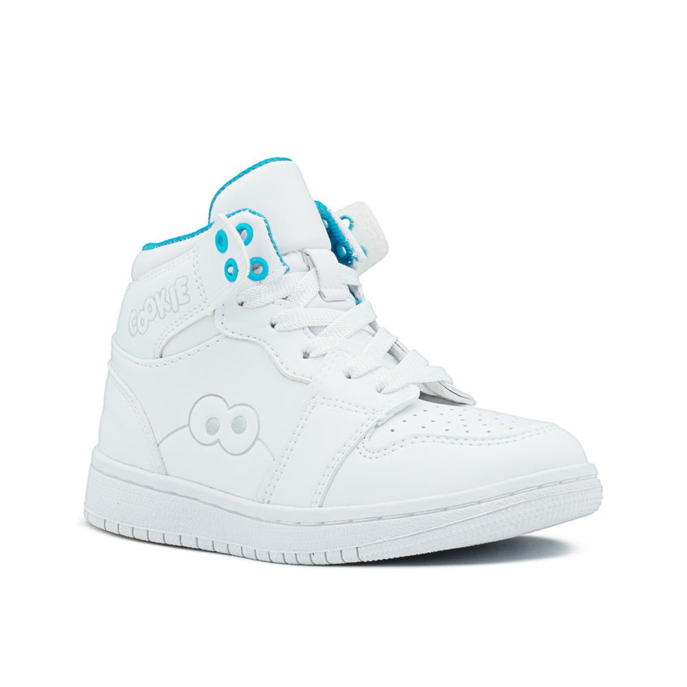 Foto 5 | Tenis Bota Karsten Para Niño Plaza Sésamo Come Galleta Blanco