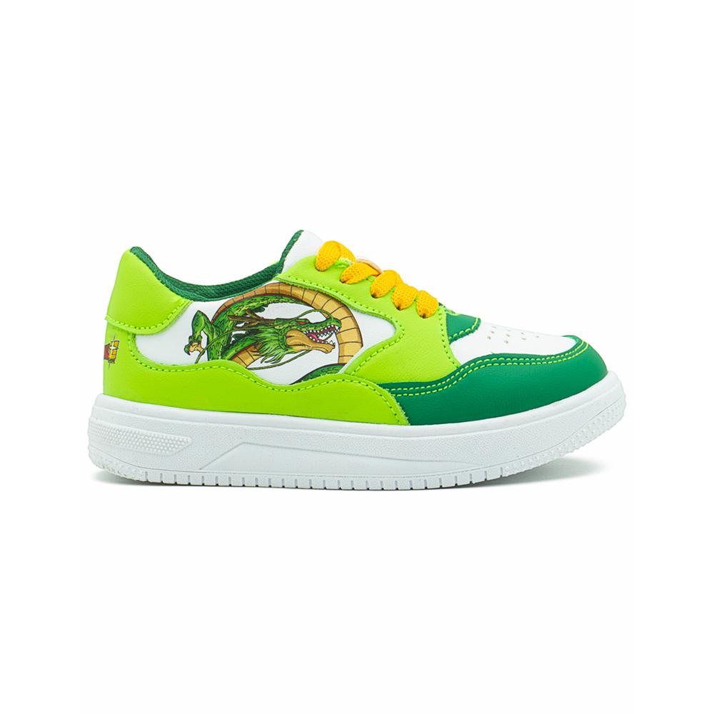 Foto 2 pulgar | Tenis Para Niño Karsten Dragon Ball Z Shenlong Cómodo Ligero Verde