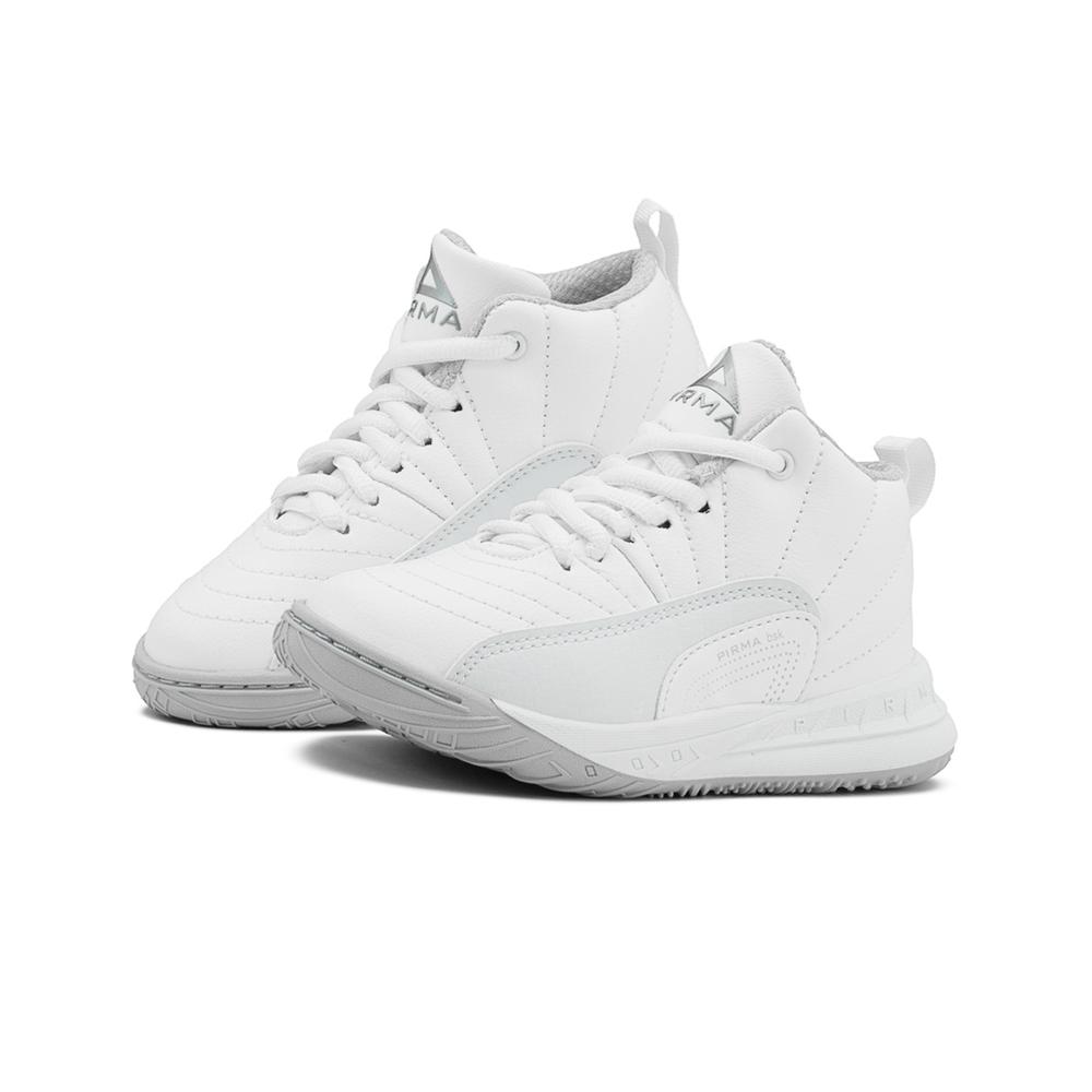 Foto 1 | Tenis Bota Pirma Para Niño Escolar Basquetbol Color Blanco Blanco