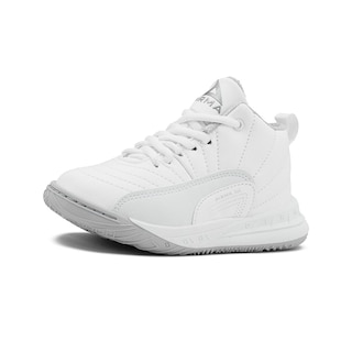 Foto 3 | Tenis Bota Pirma Para Niño Escolar Basquetbol Color Blanco Blanco