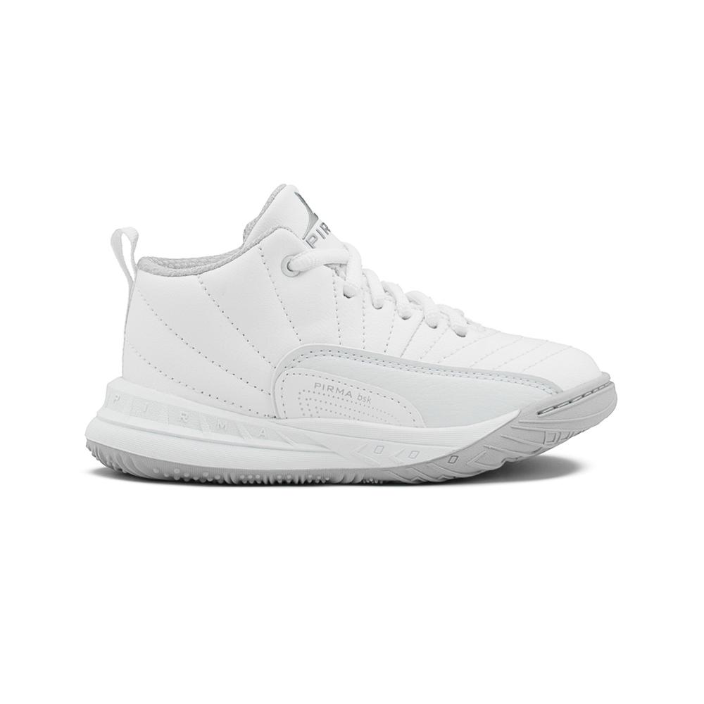 Foto 7 pulgar | Tenis Bota Pirma Para Niño Escolar Basquetbol Color Blanco Blanco