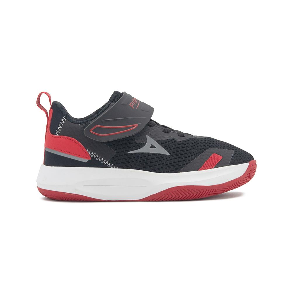Foto 1 | Tenis Pirma Para Niño Basquetbol Ligero Bota Contactel Negro