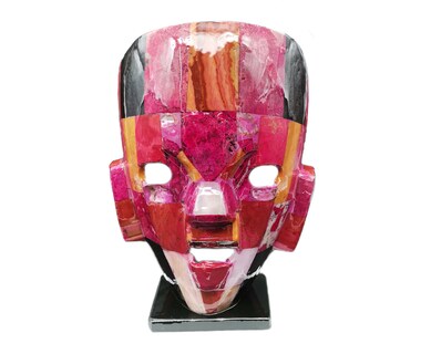 Foto 1 | Mascara Artesanal de Piedra Pulida, Mask Artesanal, color Rosa 2
