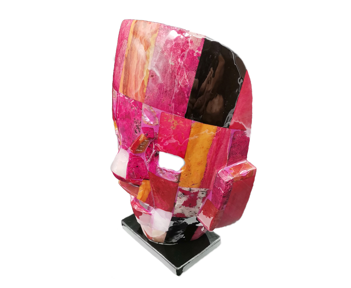 Foto 3 pulgar | Mascara Artesanal de Piedra Pulida, Mask Artesanal, color Rosa 2