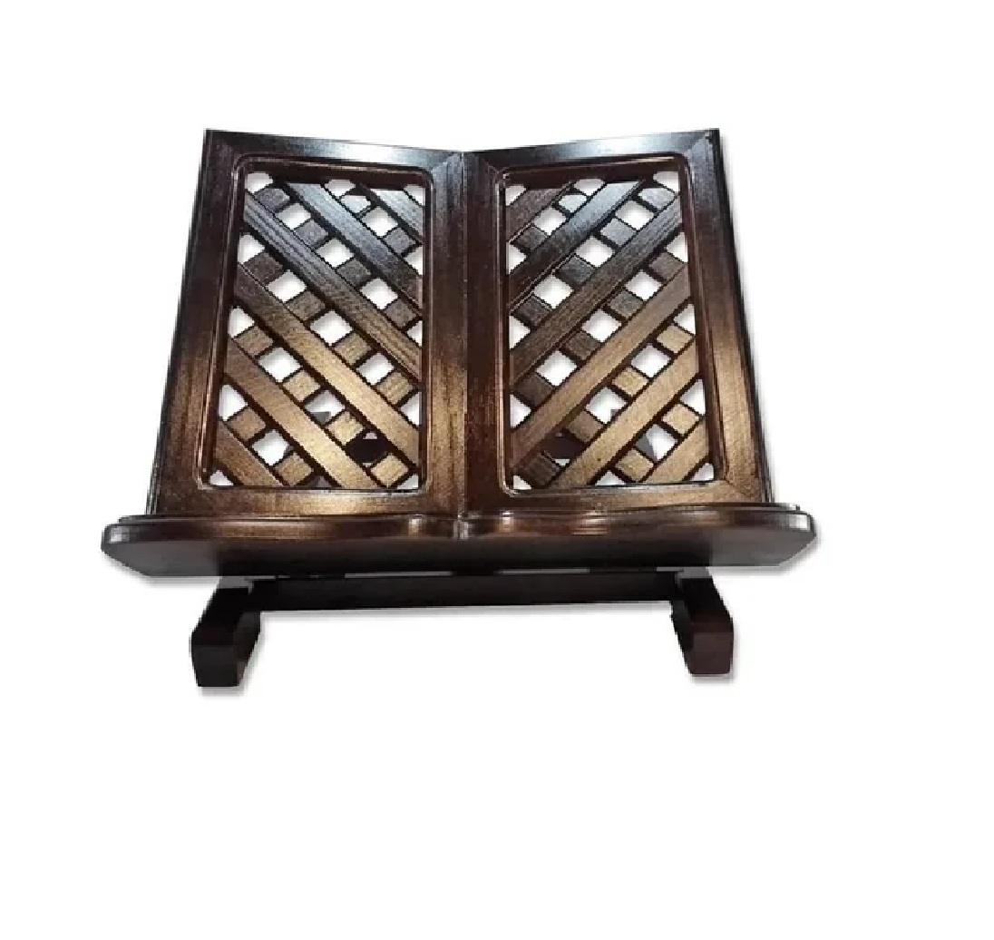 Atril Porta Libro Fsyar Plegable de Madera color Café
