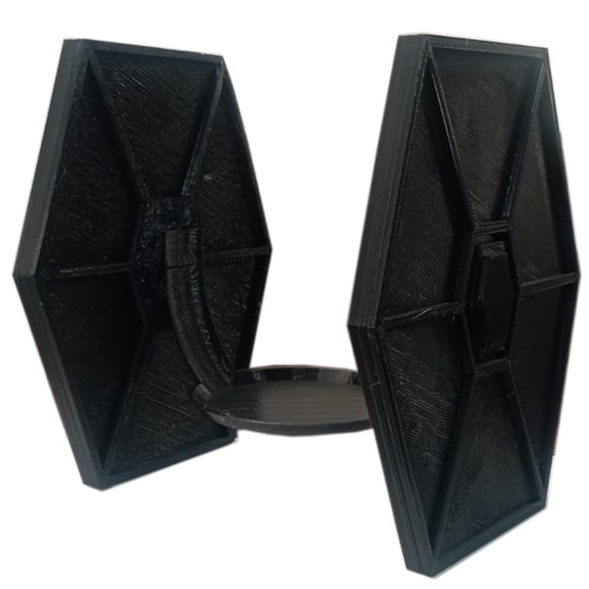 Base Tie Fighter para Alexca Echo Dot 4 Gen 3D Art Mxxax-001 color Negro