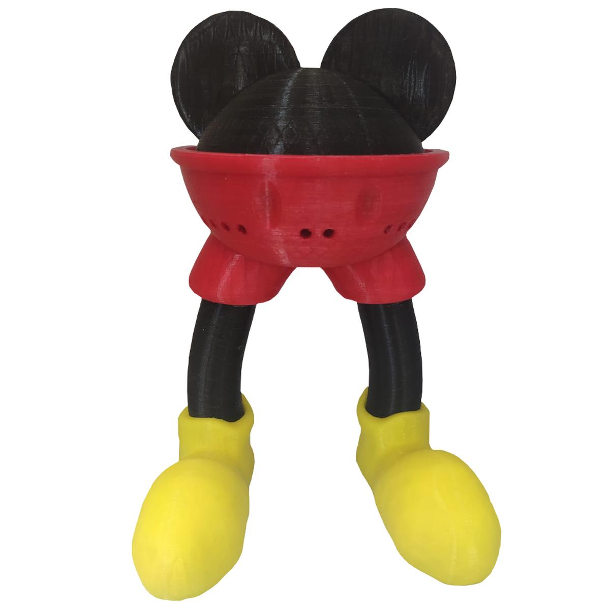 Base para Alexa Echo 4 Gen Mickey 3D Art Mxmkd-001 color Rojo