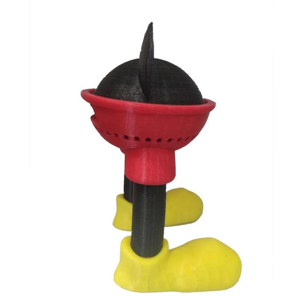 Foto 4 pulgar | Base para Alexa 3D Art Mxmkd-002 color Rojo 2 Piezas