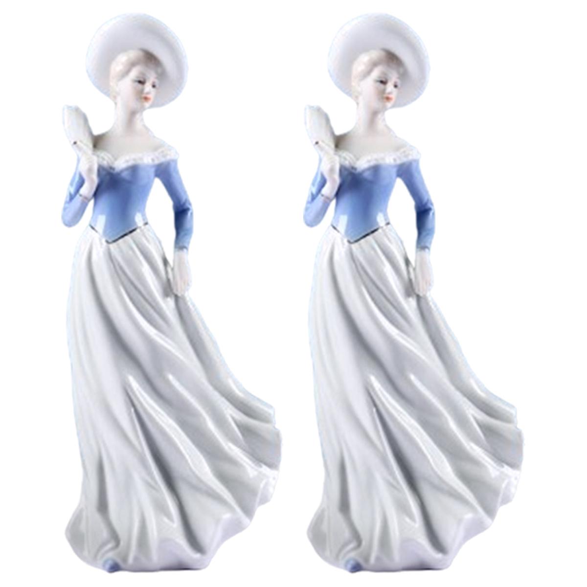 Escultura Artesanal Mujer Ventdepot Mxmhq-002 2 Piezas Multicolor