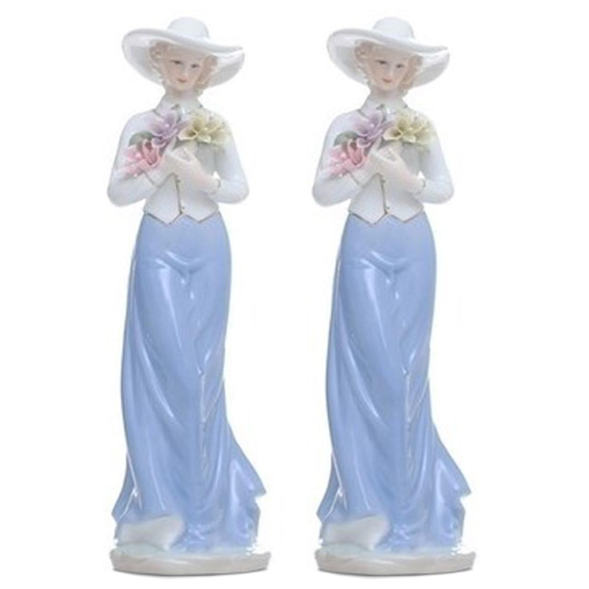 Foto 2 pulgar | Figura de Cerámica Mujer Elegante Ventdepot Mxmvg-002 2 Piezas Multicolor