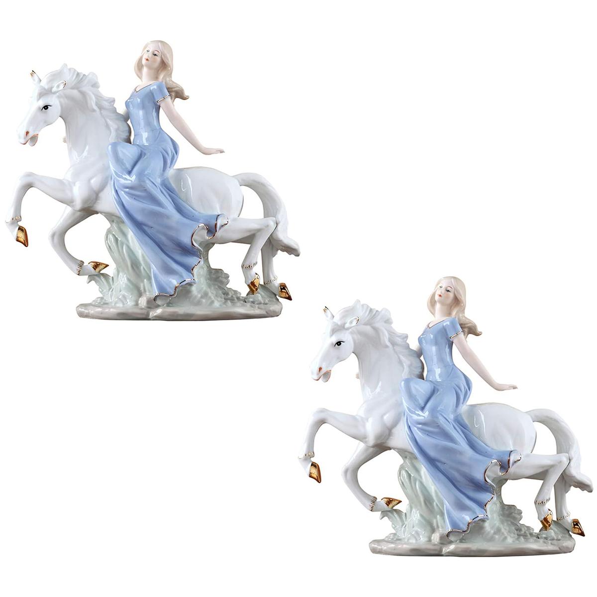 Dama Cerámica Pieza Ventdepot Mxmgn-002 2 Piezas Multicolor