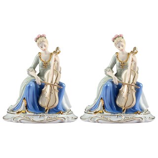 Foto 1 | Dama Cerámica Decorativa Ventdepot Mxmmu-002 2 Piezas Multicolor