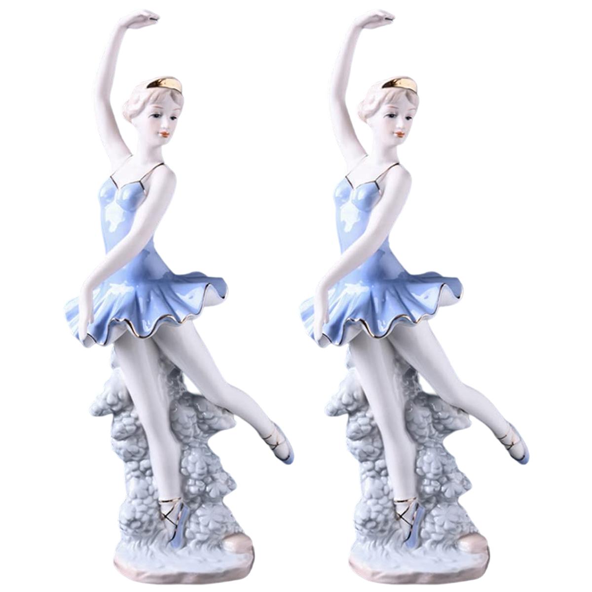 Foto 2 pulgar | Figura de Cerámica Decorativa Bailarina Ventdepot Mxmkf-002 2 Piezas Multicolor