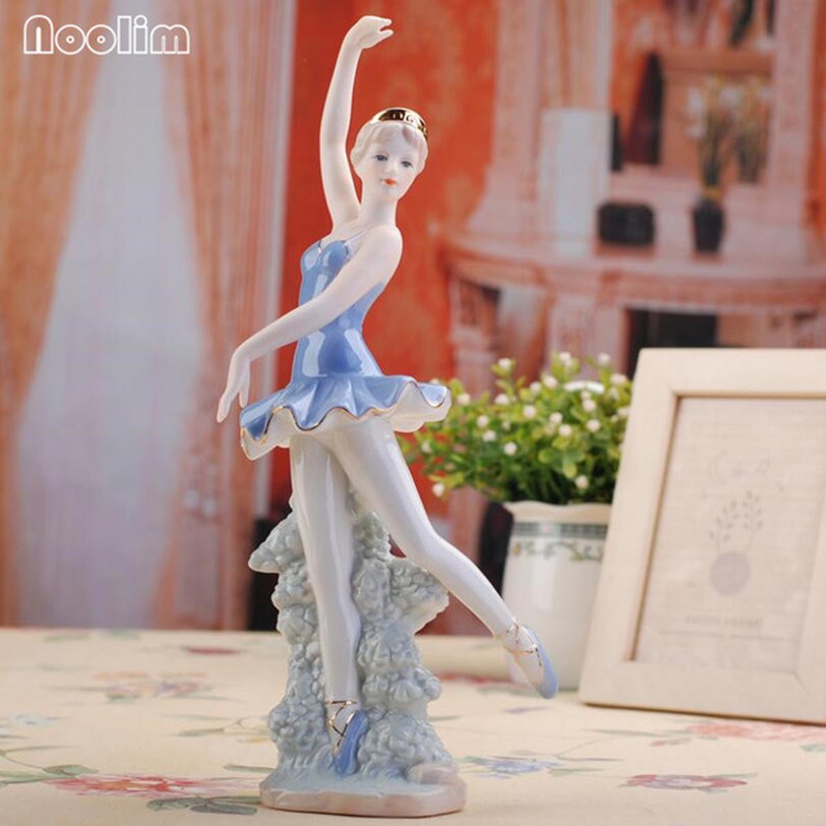 Foto 4 pulgar | Figura de Cerámica Decorativa Bailarina Ventdepot Mxmkf-002 2 Piezas Multicolor