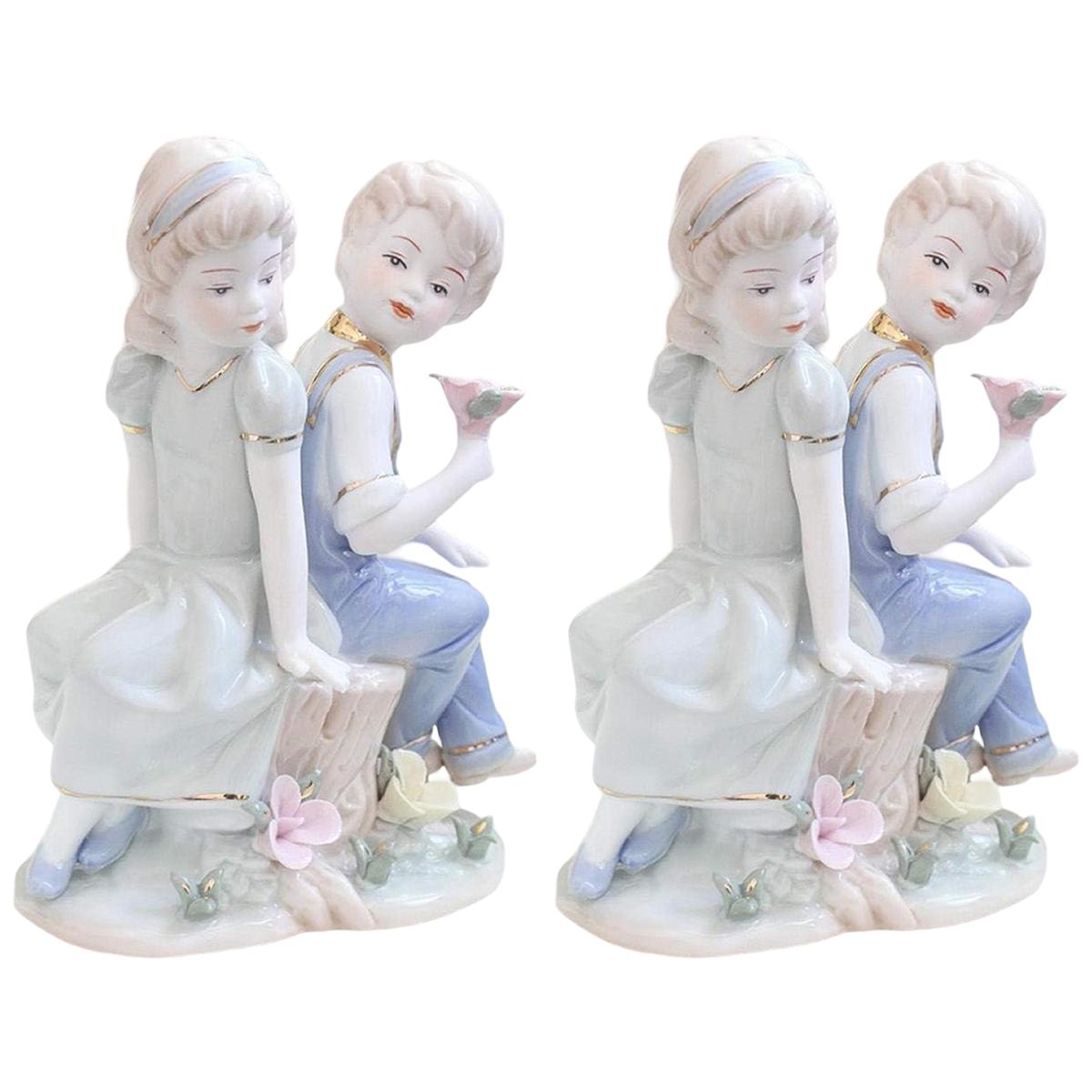 Escultura de Cerámica Ventdepot Mxenf002 2 Piezas