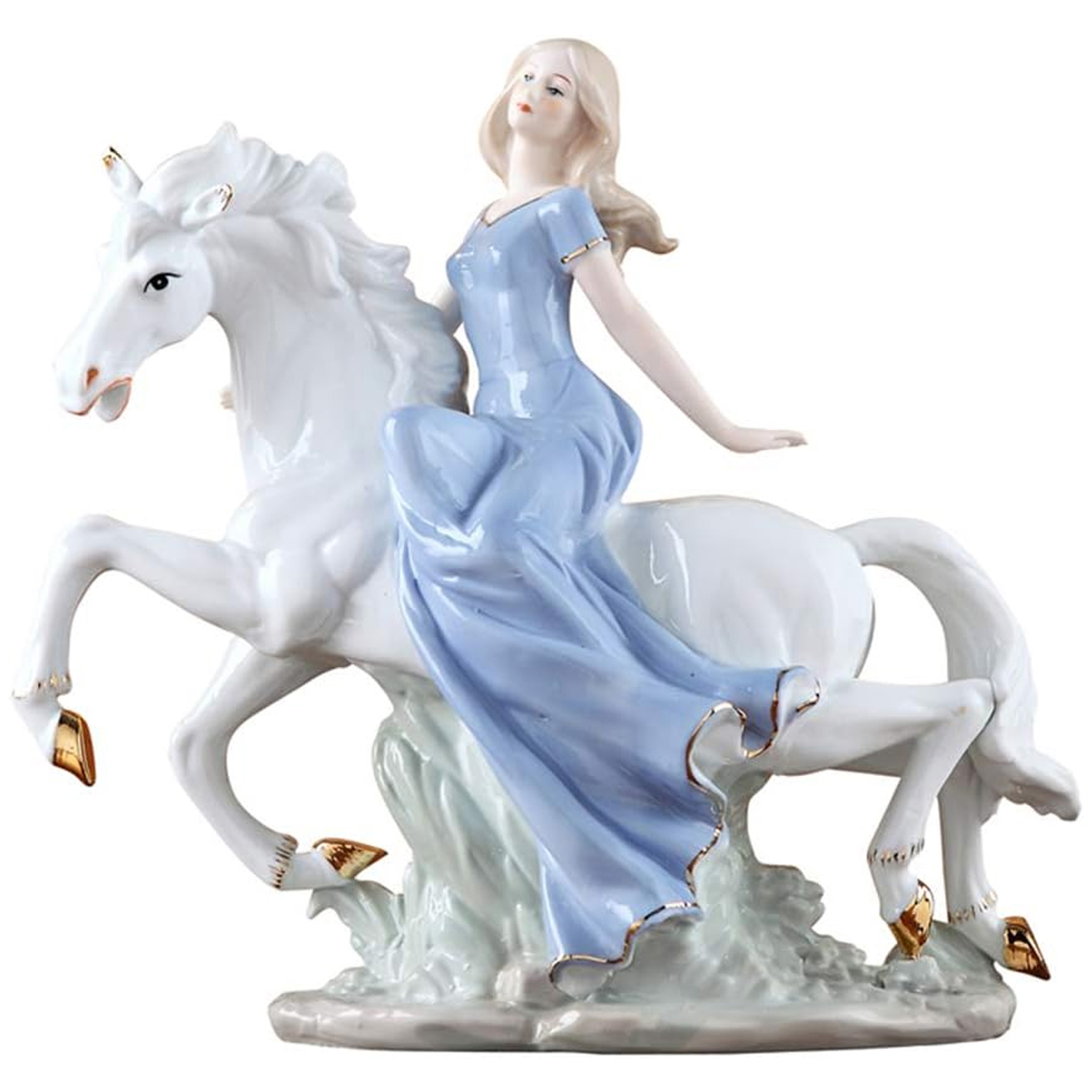 Foto 1 | Mujer Porcelana Ornamento Ventdepot Mxmgn-001 1  Pieza Multicolor