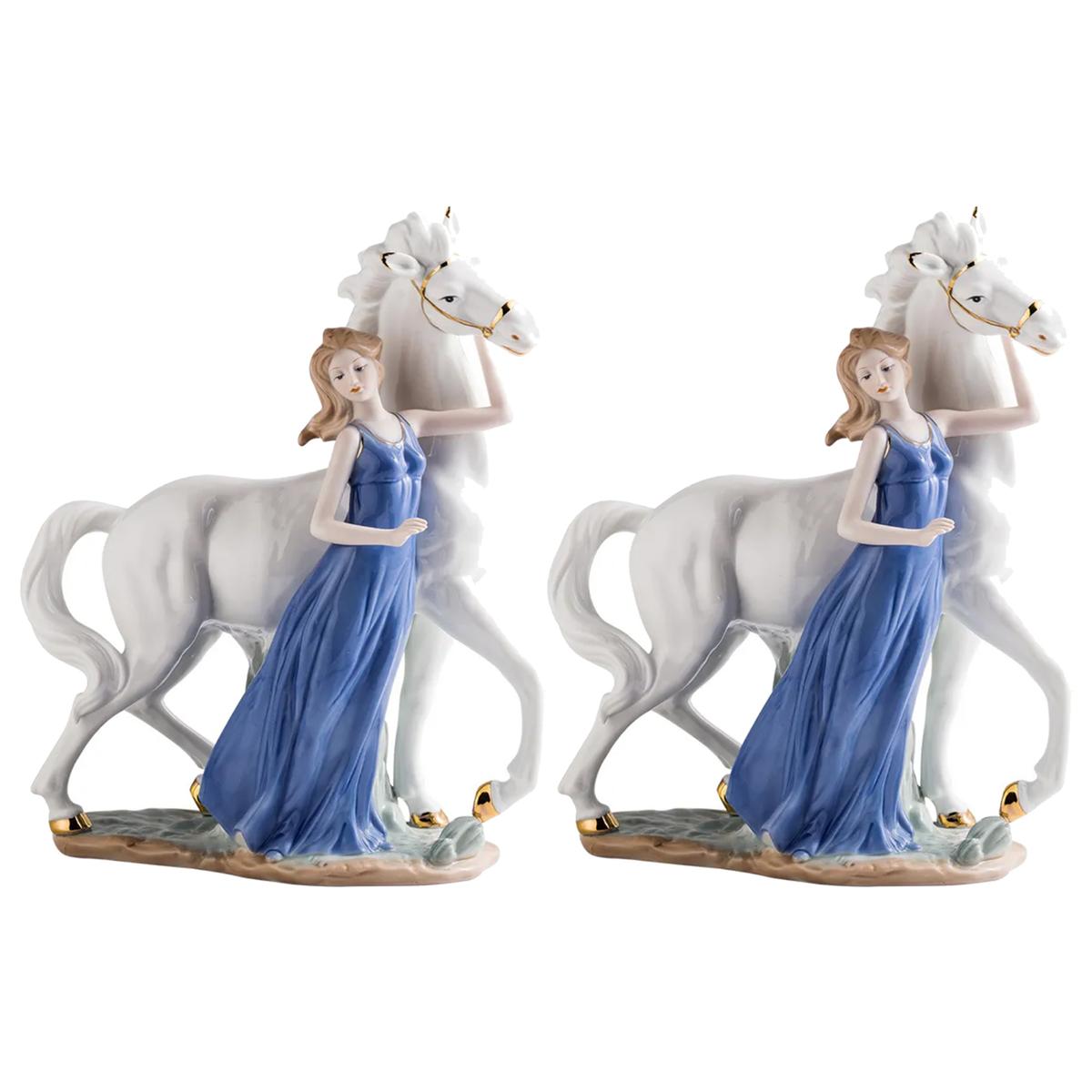 Cerámica Mujer Decorativa VentDepot MXMEN-002 Multicolor 2 Piezas