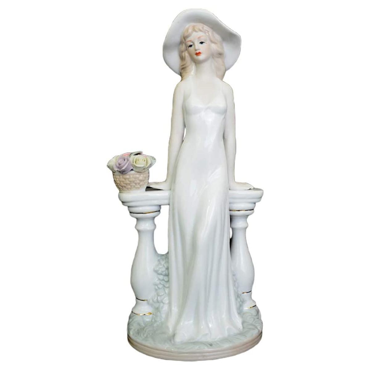 Foto 2 pulgar | Figura Decorativa Porcelana Mujer VentDepot Mxmzk-001 1 Pieza Multicolor