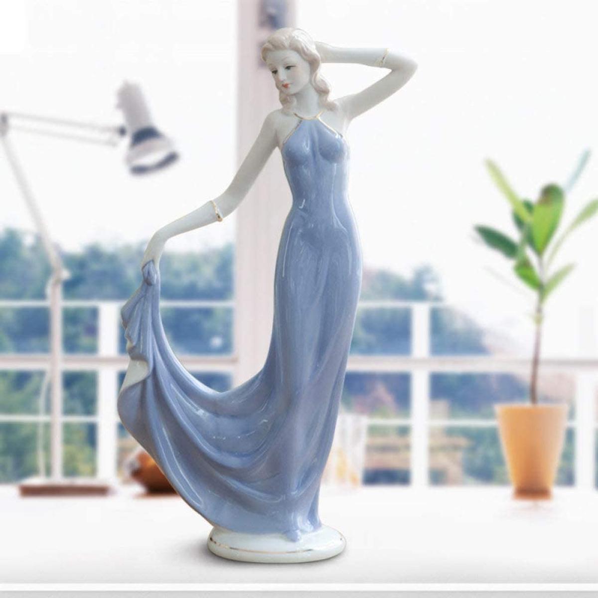 Foto 4 pulgar | Escultura de Porcelana Mujer Ventdepot Mxmyx-001 1 Pieza Multicolor