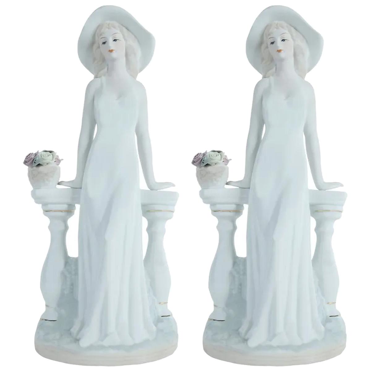 Foto 3 pulgar | Figuras Decorativas Elegancia Francesa Ventdepot Mxmzk-002 2 Piezas