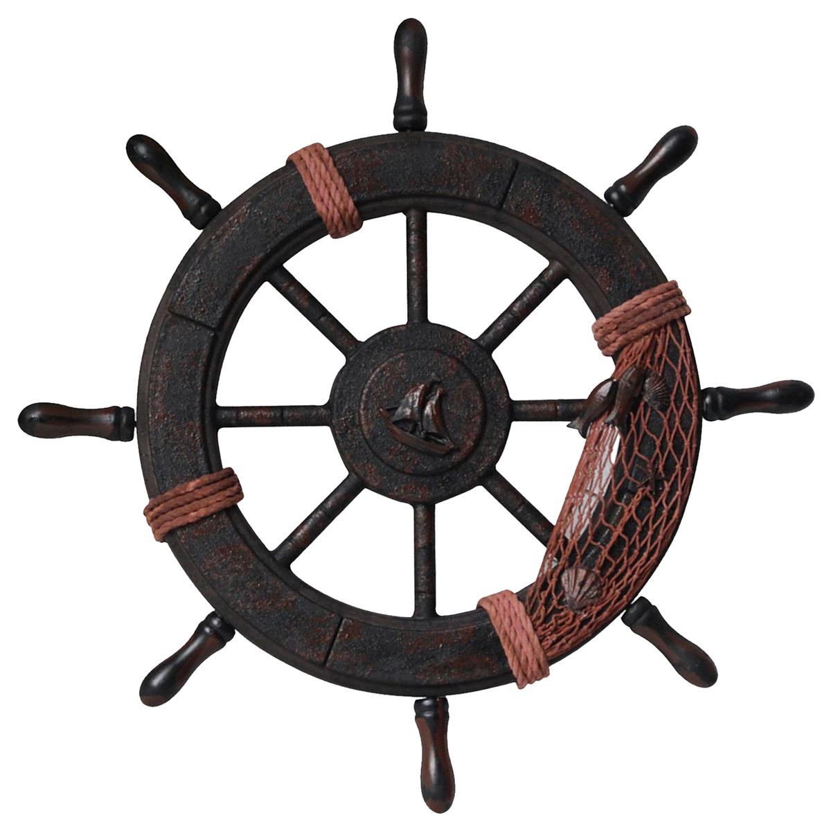 Timón para Adornar Restaurantes YoHoDepot Mxdda-001 1 Pieza Marrón