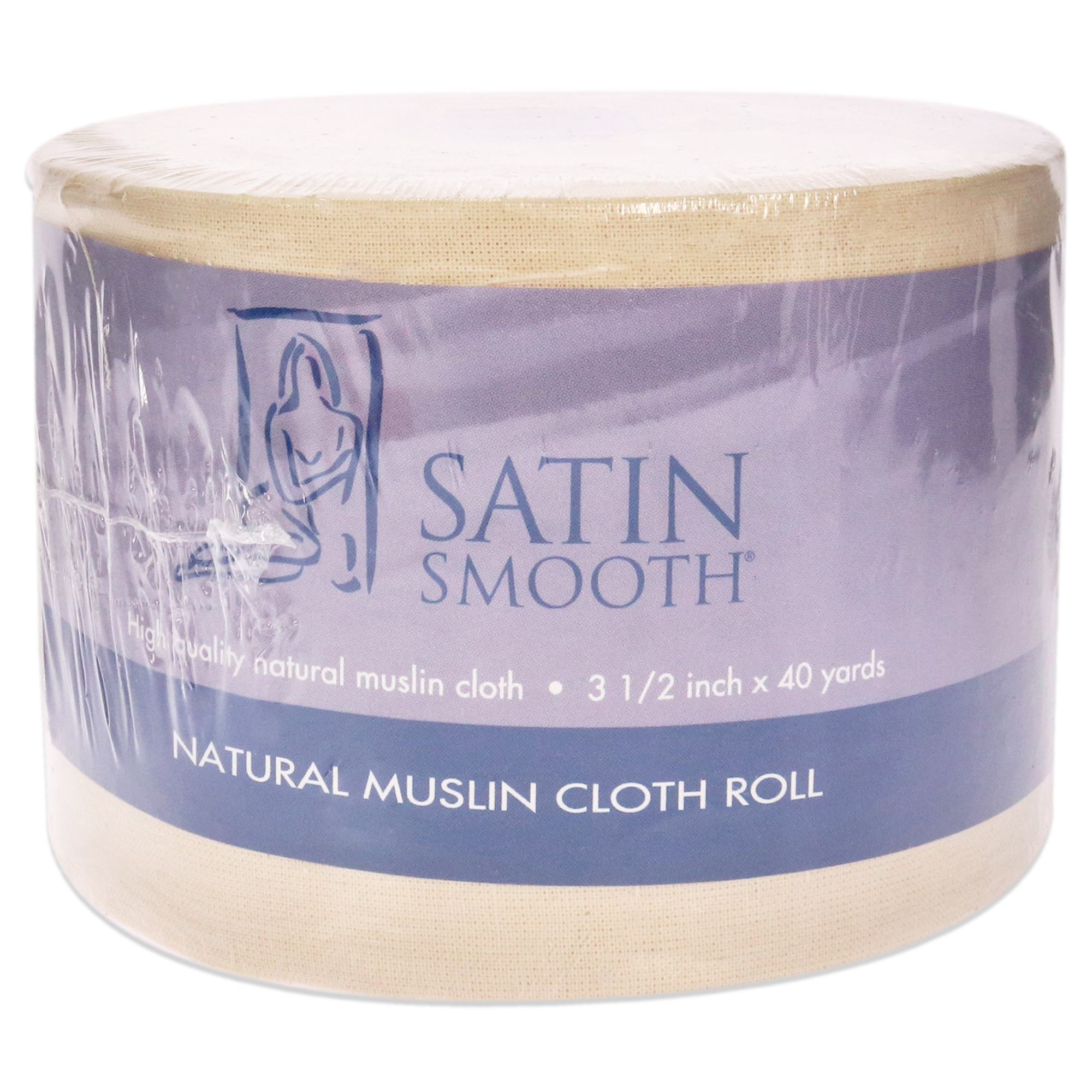 Rollo De Muselina, Satinado, Liso, Natural, 3,5 Cm X 36,6 M - Venta Internacional.