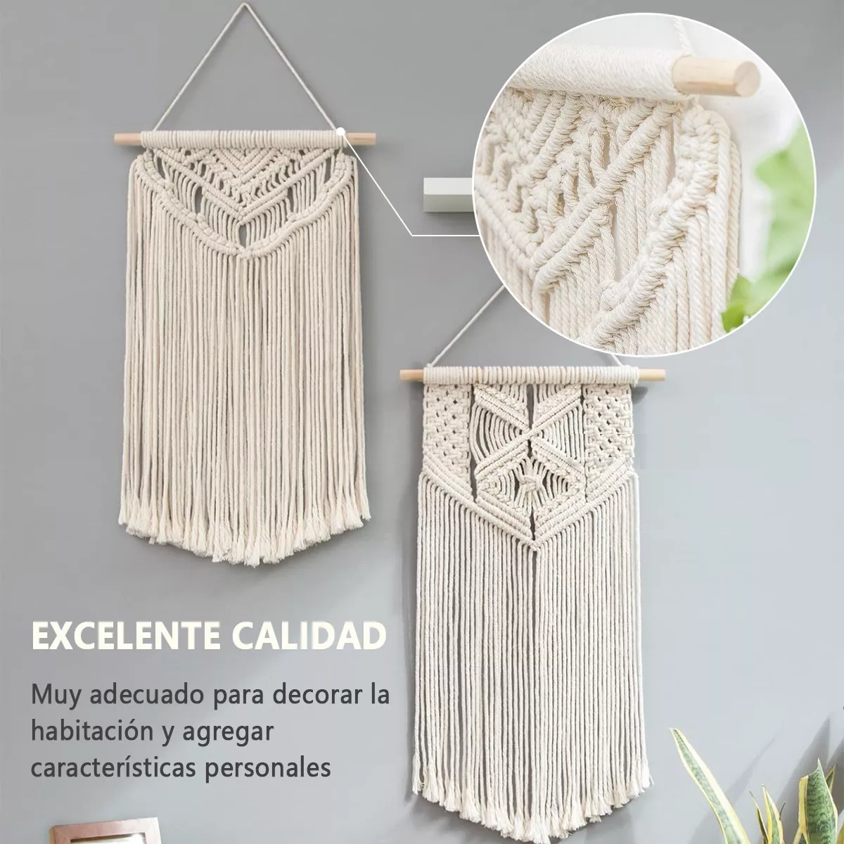 Foto 3 | Par Atrapasueños Colgante Eo Safe Imports Esi-17593 Beige