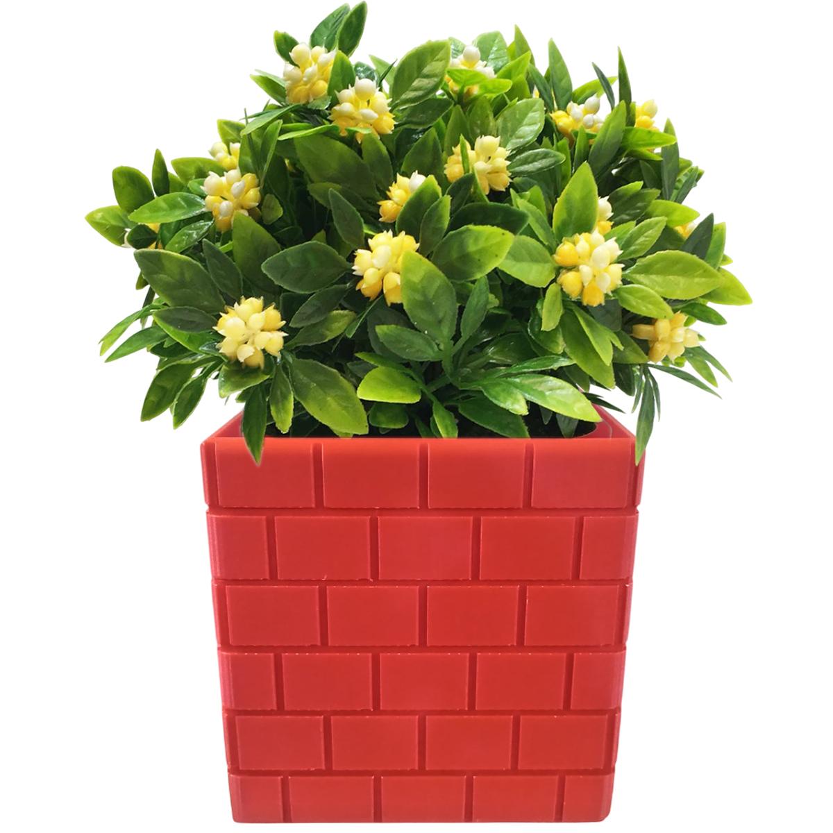 Foto 1 | Maceta Decorativa 3d 3d Art Mxyfb-001 1  Pieza Rojo