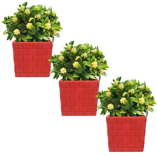 Foto 1 | Maceta Minimalista 3d Para Cultivo3d Art Mxyfb-003 3 Piezas Rojo